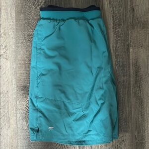 Fabletics Men's Athletic Shorts in Teal and Black